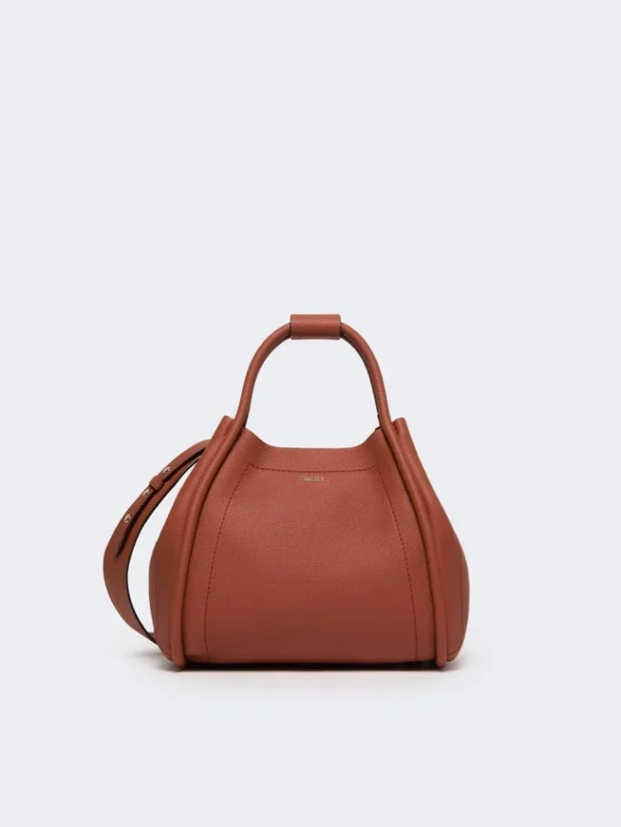 Kleine Marine-Ledertasche, rostrot