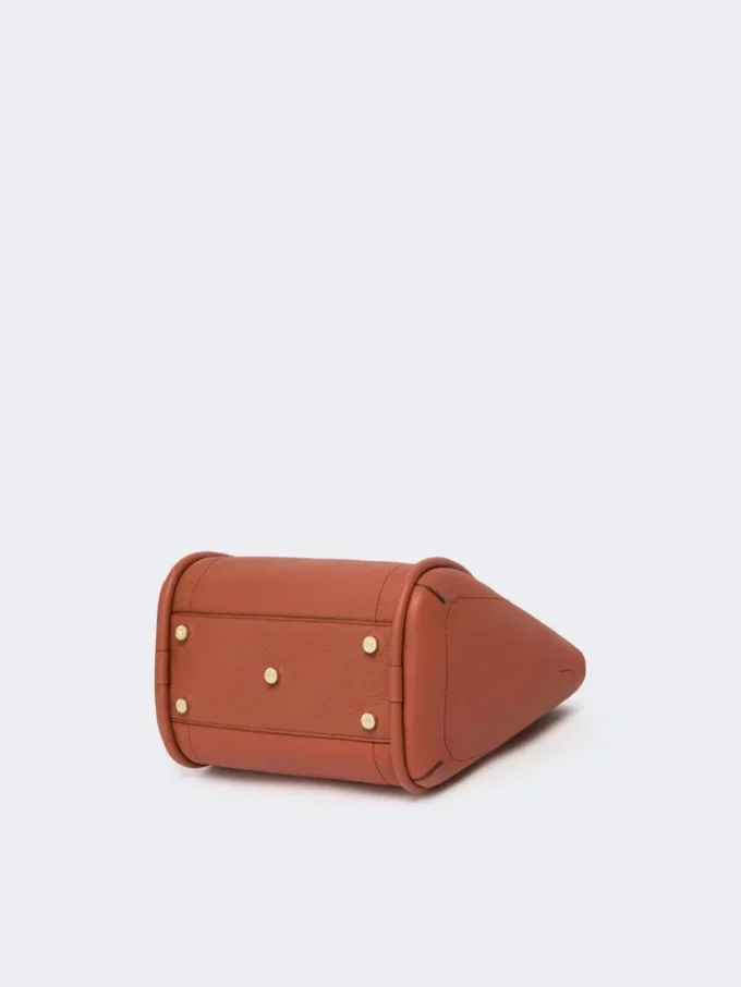 Kleine Marine-Ledertasche, rostrot