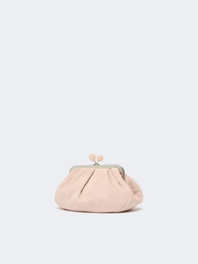 Kleine Pasticcino-Tasche aus Wildleder, puderfarben Kleine Pasticcino-Tasche aus Wildleder, puderfarben