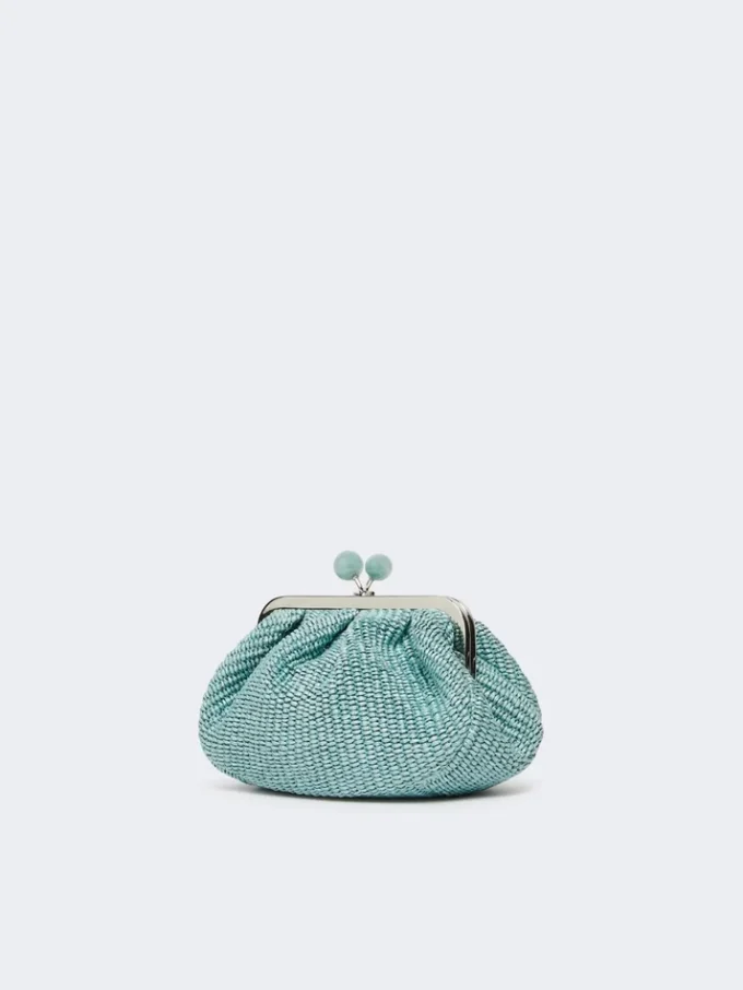 Kleine Pasticcino-Tasche in Raffia-Optik, Öl Kleine Pasticcino-Tasche in Raffia-Optik, Öl
