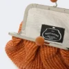 Kleine Pasticcino-Tasche in Raffia-Optik, lachsfarben Kleine Pasticcino-Tasche in Raffia-Optik, lachsfarben