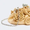 Kleine Pasticcino-Tasche in Raffia-Optik mit Blumen, beige Kleine Pasticcino-Tasche in Raffia-Optik mit Blumen, beige