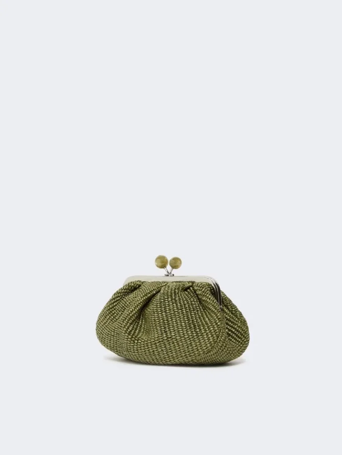 Kleine Pasticcino-Tasche in Raffia-Optik, salbeigrün Kleine Pasticcino-Tasche in Raffia-Optik, salbeigrün
