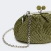 Kleine Pasticcino-Tasche in Raffia-Optik, salbeigrün Kleine Pasticcino-Tasche in Raffia-Optik, salbeigrün