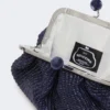 Kleine Pasticcino-Tasche in Raffia-Optik, ultramarinblau Kleine Pasticcino-Tasche in Raffia-Optik, ultramarinblau