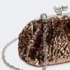 Kleine Satin-Pasticcino-Tasche mit Pailletten, rosa Kleine Satin-Pasticcino-Tasche mit Pailletten, rosa