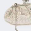Kleine Satin-Pasticcino-Tasche mit Strassverzierung, Antikrosa Kleine Satin-Pasticcino-Tasche mit Strassverzierung, Antikrosa