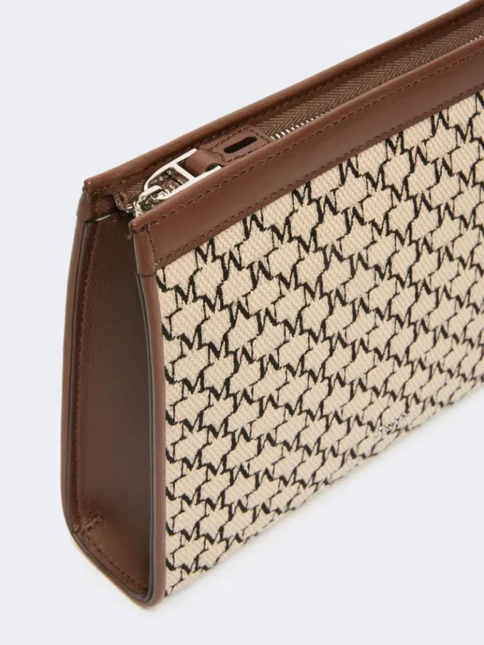 Kleine Tasche aus Baumwolljacquard, schwarz Kleine Tasche aus Baumwolljacquard, schwarz