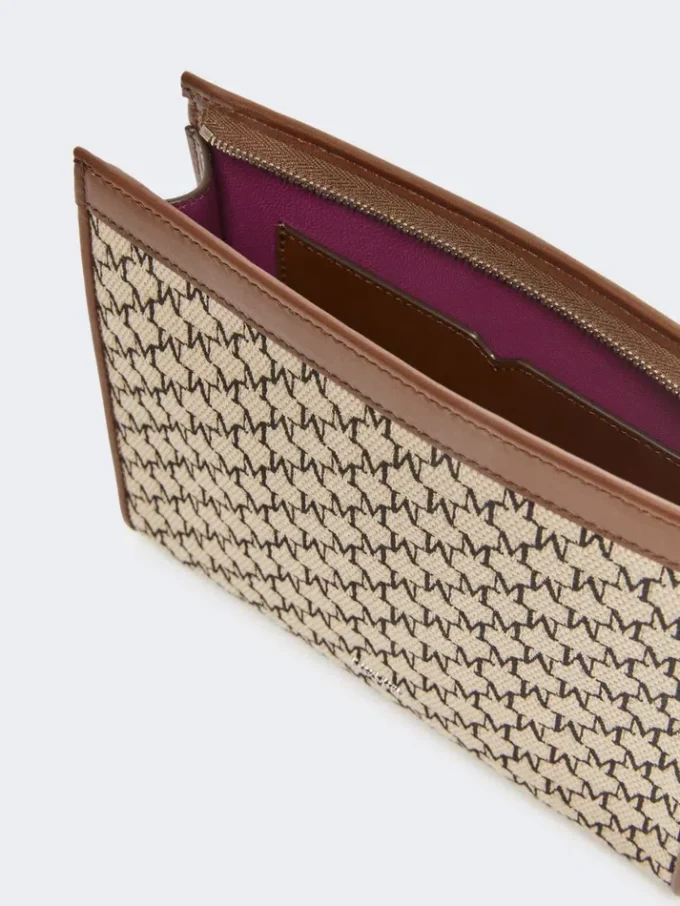 Kleine Tasche aus Baumwolljacquard, schwarz Kleine Tasche aus Baumwolljacquard, schwarz