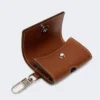 Kopfhörertasche aus Leder, bernsteinbraun Kopfhörertasche aus Leder, bernsteinbraun