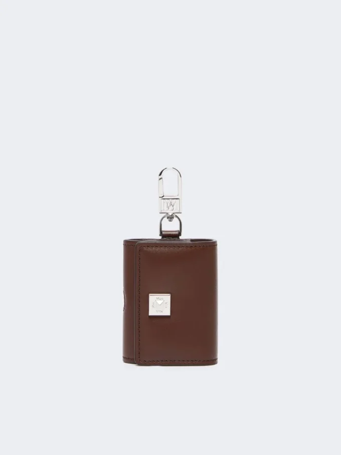 Kopfhörertasche aus Leder, Farbe: Kakao Kopfhörertasche aus Leder, Farbe: Kakao