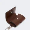 Kopfhörertasche aus Leder, Farbe: Kakao Kopfhörertasche aus Leder, Farbe: Kakao