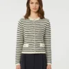 Kurzer Strickcardigan aus Baumwolle, marineblau Kurzer Strickcardigan aus Baumwolle, marineblau