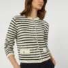 Kurzer Strickcardigan aus Baumwolle, marineblau Kurzer Strickcardigan aus Baumwolle, marineblau