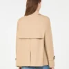 Kurzer, wasserabweisender Trenchcoat aus Gabardine, beige Kurzer, wasserabweisender Trenchcoat aus Gabardine, beige