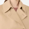 Kurzer, wasserabweisender Trenchcoat aus Gabardine, beige Kurzer, wasserabweisender Trenchcoat aus Gabardine, beige
