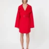 Kurzer Wollmantel, rot Kurzer Wollmantel, rot