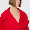 Kurzer Wollmantel, rot Kurzer Wollmantel, rot
