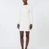 Kurzes Kleid aus Scuba-Jersey, Elfenbein Kurzes Kleid aus Scuba-Jersey, Elfenbein