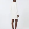 Kurzes Kleid aus Scuba-Jersey, Elfenbein Kurzes Kleid aus Scuba-Jersey, Elfenbein