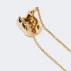 Lange Halskette mit Pasticcino-Taschenanhänger, gold Lange Halskette mit Pasticcino-Taschenanhänger, gold