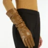 Lange Handschuhe aus Nappaleder, tabakfarben Lange Handschuhe aus Nappaleder, tabakfarben