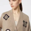 Langer Cardigan aus Wolle und Kaschmir, sandfarben Langer Cardigan aus Wolle und Kaschmir, sandfarben
