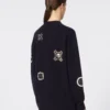 Langer Cardigan aus Wolle und Kaschmir, ultramarinblau Langer Cardigan aus Wolle und Kaschmir, ultramarinblau