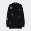 Langer Cardigan aus Wolle und Kaschmir, ultramarinblau Langer Cardigan aus Wolle und Kaschmir, ultramarinblau
