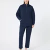 Langes Sweatshirt aus Scuba-Jersey, marineblau Langes Sweatshirt aus Scuba-Jersey, marineblau