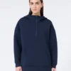 Langes Sweatshirt aus Scuba-Jersey, marineblau Langes Sweatshirt aus Scuba-Jersey, marineblau