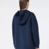 Langes Sweatshirt aus Scuba-Jersey, marineblau Langes Sweatshirt aus Scuba-Jersey, marineblau