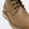 Leder-Combat-Stiefel, haselnussbraun Leder-Combat-Stiefel, haselnussbraun