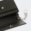 Leder-Geldbörse, schwarz Leder-Geldbörse, schwarz