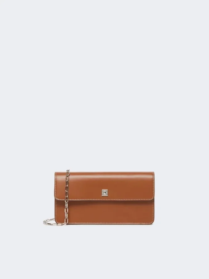 Leder-Handytasche, bernsteinbraun Leder-Handytasche, bernsteinbraun