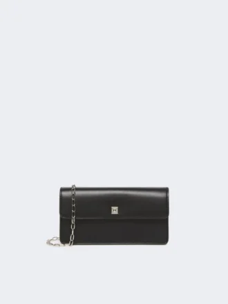 Leder-Handytasche, schwarz