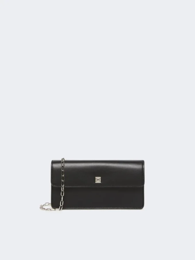 Leder-Handytasche, schwarz Leder-Handytasche, schwarz