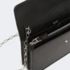 Leder-Handytasche, schwarz Leder-Handytasche, schwarz