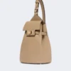 Leder, Margaux-Rucksack mit einem Schulterriemen, schlammfarben Leder, Margaux-Rucksack mit einem Schulterriemen, schlammfarben