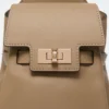 Leder, Margaux-Rucksack mit einem Schulterriemen, schlammfarben Leder, Margaux-Rucksack mit einem Schulterriemen, schlammfarben