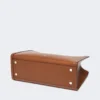 Leder-Tote-Bag, tabakfarben Leder-Tote-Bag, tabakfarben