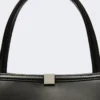 Leder-Tragetasche, schwarz Leder-Tragetasche, schwarz