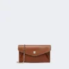 Leder-Umschlagbrieftasche, bernsteinfarben Leder-Umschlagbrieftasche, bernsteinfarben