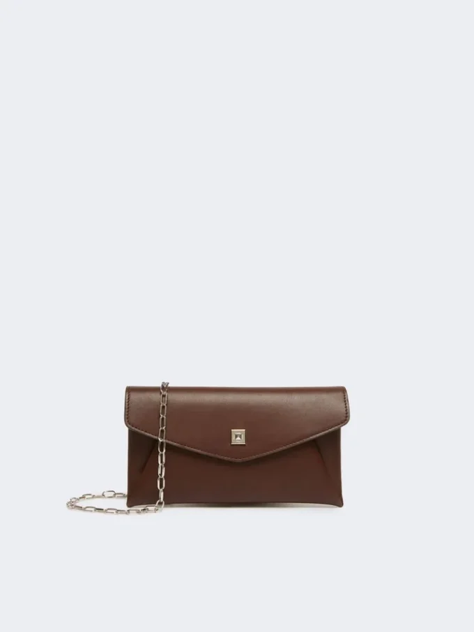 Leder-Umschlagbrieftasche, kakao Leder-Umschlagbrieftasche, kakao