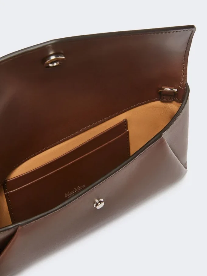 Leder-Umschlagbrieftasche, kakao Leder-Umschlagbrieftasche, kakao