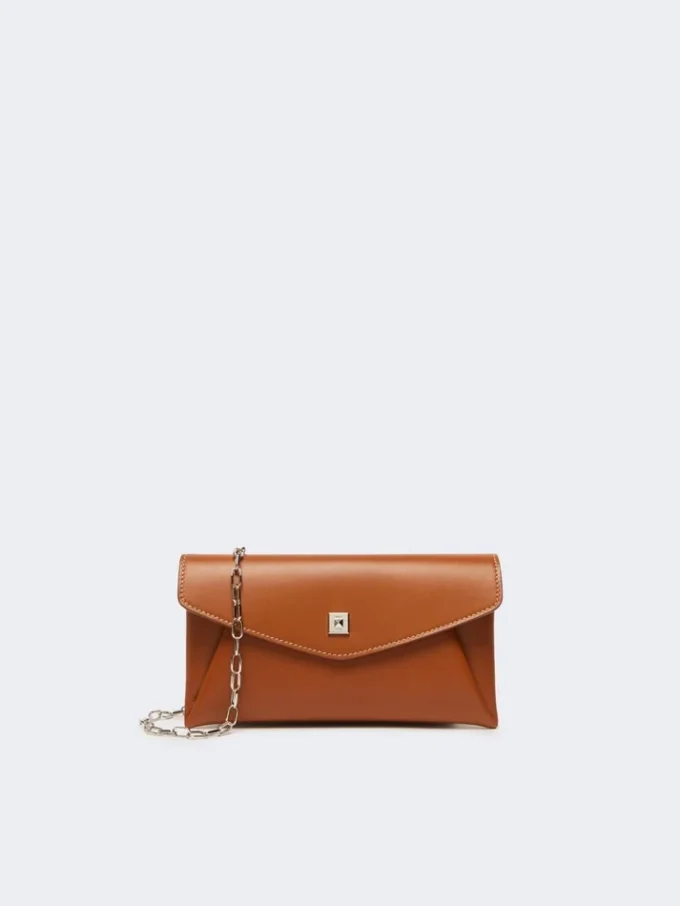 Leder-Umschlagbrieftasche, rostrot Leder-Umschlagbrieftasche, rostrot