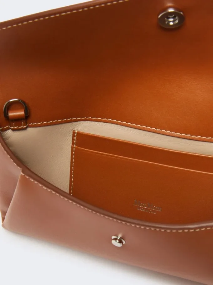 Leder-Umschlagbrieftasche, rostrot Leder-Umschlagbrieftasche, rostrot