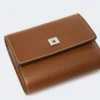 Lederbrieftasche, bernsteinfarben Lederbrieftasche, bernsteinfarben