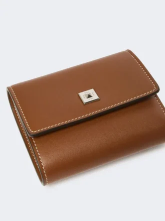 Lederbrieftasche, bernsteinfarben
