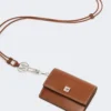 Lederbrieftasche, bernsteinfarben Lederbrieftasche, bernsteinfarben